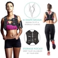 thumbnail image 2 of Chaleco pesado Prodigen de 5,4 kg para mujeres y hombres, 12 libras, color morado, 2 of 7