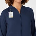 thumbnail image 2 of WonderWink Layers Womens 8209 Fleece Full Scrub Jacket-Navy-Small, 2 of 9