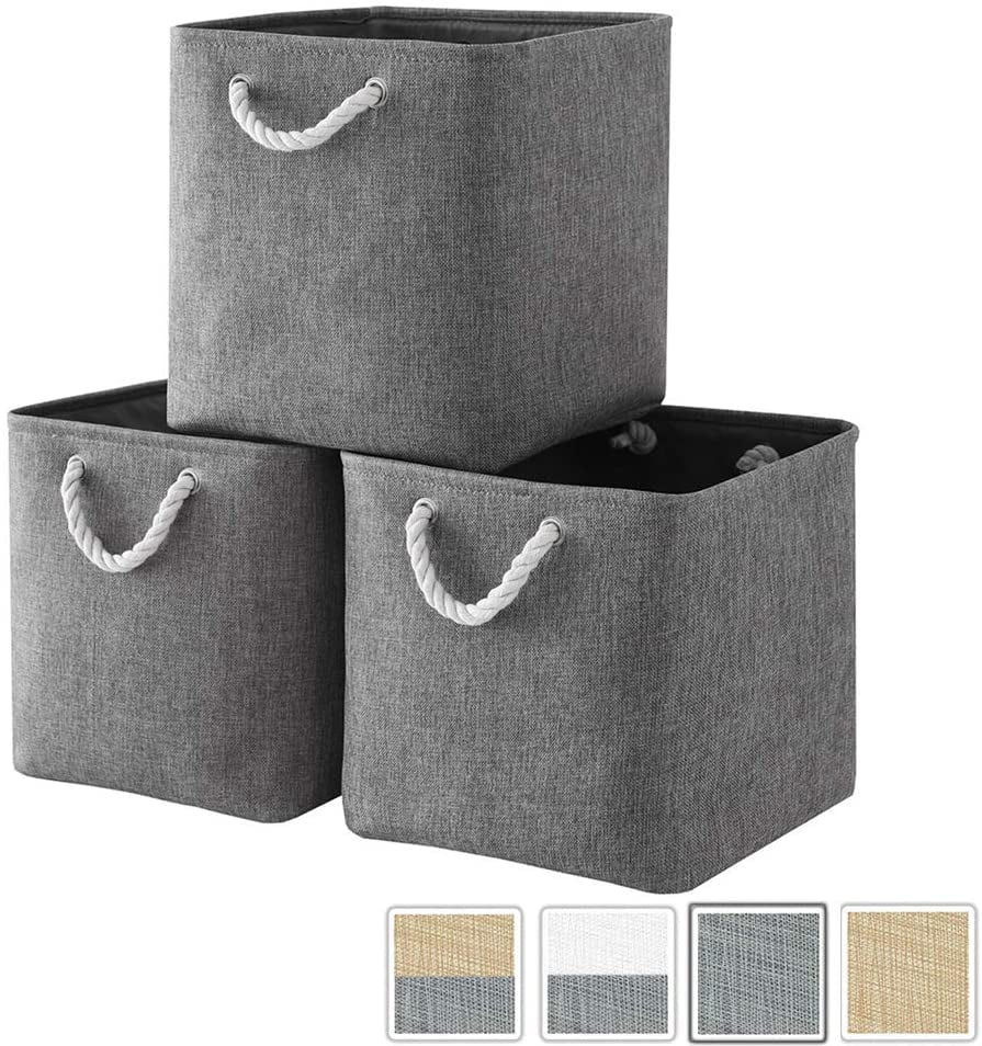 Storage Box Fabric, Storage Basket Gray, Basket Fabric In Cube