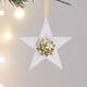 thumbnail image 1 of Ganfancp Christmas Snowflake Gold-Edged Transparent Decoration Christmas Tree Window Ornament Unique-Shaped Hanging Decorations Ofertas Del Día 1X 5 Estrellas, 1 of 6