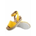 thumbnail image 2 of Topic Casual Espadrilles Trim Rubber Sole Flatform Wedge Buckle Ankle Strap Open Toe Sandals, 2 of 2
