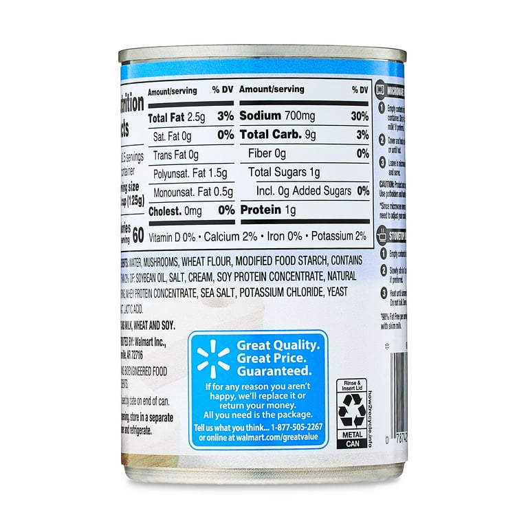 Cream Of Mushroom Soup Label