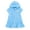 Blue, variant on Bluey Loop Terry Cloth Hooded Zip Up Swim Cover Up Toddler to Big Kid
