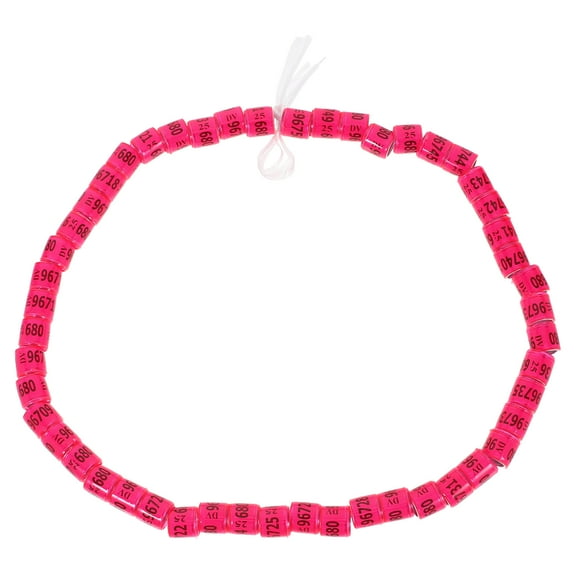 unbranded 50pcs Pigeon Foot Bands Bird Identification Leg Rings Aluminum Plastic Leg Tags for Racing Pigeons and Poultry Supplies