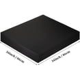 thumbnail image 3 of shiyou-2 Pack 34 x 34 Inch Square Fitted Tablecloth Cocktail Table Covers Card Table Cover Elastic Spandex Stretchable Folding Tablecloths for Kitchen Home Picnic Outdoor Party Tables Black, 3 of 4