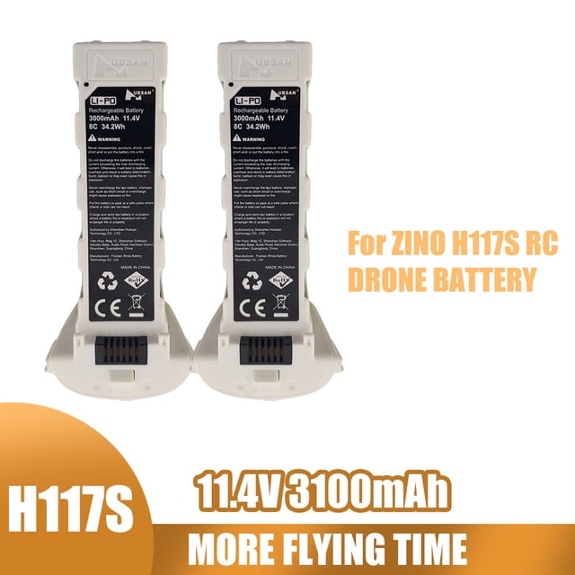 RYRDWP Clearance 11.4V 3100mAh Drone Battery – 2 Pack High-Capacity Replacement Batteries for Extended Drone Flight Time