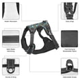 thumbnail image 3 of Vsdgher Skull cute organ Pattern Dog Harness,No Pull Pet Harness with Soft Padded Handle,Adjustable Reflective Vest with 2 Buckles,4 Slide Buckles,S-XL X-Large, 3 of 4