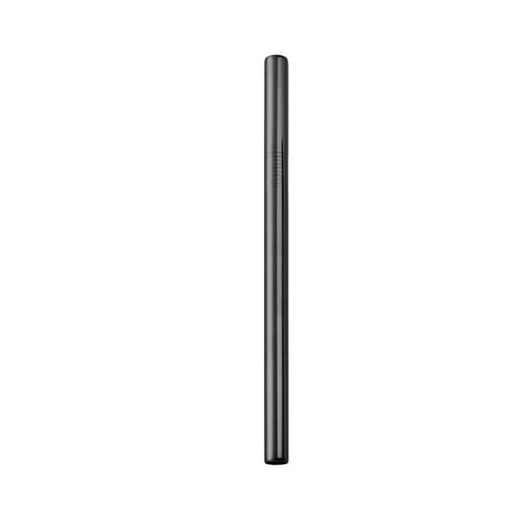 8.5-Inch Stainless Steel Drinking Straw, Reusable 0.4-Inch Wide Straight Metal Straw for Smoothies, Milkshakes, and Thick Beverage Supplies Drinking Straws #B4 Black_057