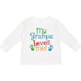 thumbnail image 3 of Inktastic My Grampa Loves Me Boys or Girls Long Sleeve Toddler T-Shirt, 3 of 5