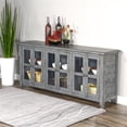 thumbnail image 2 of Pemberly Row 70" Farmhouse Wood TV Cabinet for TVs up to 80" in Blue, 2 of 9