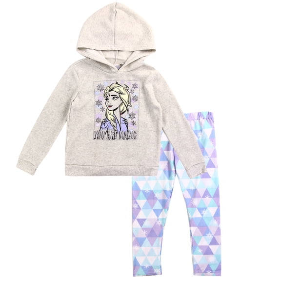 Disney Frozen 2 Girls Hoodie Sweatshirt and Leggings Set, Sizes 2T-4T 4-6X