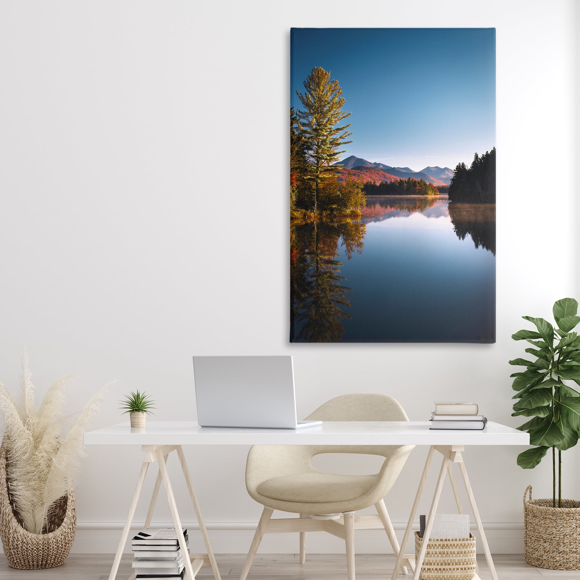 Stupell Industries Autumn Morning Wilderness Canvas Wall Art, design by Jonathan Zaharek