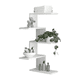 thumbnail image 1 of Librero Esquinero Flotante de 5 Niveles Empotrable en Pared Repisas Flotantes PAGODA Moderno Minimalista, 1 of 2