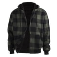 thumbnail image 3 of Men's Winter Striped Casual Knit Sweater, Fashion Hooded Jacket with Zipper, Fall Winter Pullover for Outdoor Wear, Travel and Cold Weather Protection,Green,L, 3 of 5