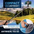 thumbnail image 3 of Texlar Selfie Stick Tripod 48" with Remote for iPhone 13, 12, 11, XR, X, 8, 7, Pro, Max, Plus, SE, Android Phone, Smartphone - TS48 Pro Small Mini Cellphone Stand - -, 3 of 7