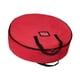 thumbnail image 2 of Bolsa de almacenamiento para coronas navideñas, contenedor para guirnaldas navideñas, bolsa de mano para decoración redonda para el hogar, garaje y L roja, 2 of 8
