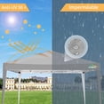 thumbnail image 3 of COBIZI 10x10 Pop Up Canopy Tent Without Sidewall, UPF 50+ Waterproof Outdoor Canopy, Instant Tent Portable Canopies Gazebo for Commercial Sun Shade Party Backyard with 4 Sandbags(Gray), 3 of 9