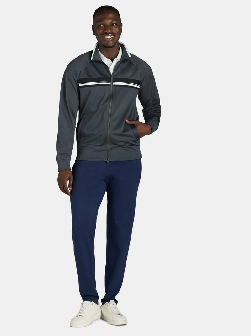 Athletic Works Men's Tricot Track Jacket Sizes S-3XL Zip