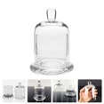 thumbnail image 2 of Jiandong Candle Holder Glass Display Dome Cloche Candle Holder for Wedding Party Table Centerpiece 17CM(6.69X3.94X3.94Inch), 2 of 10