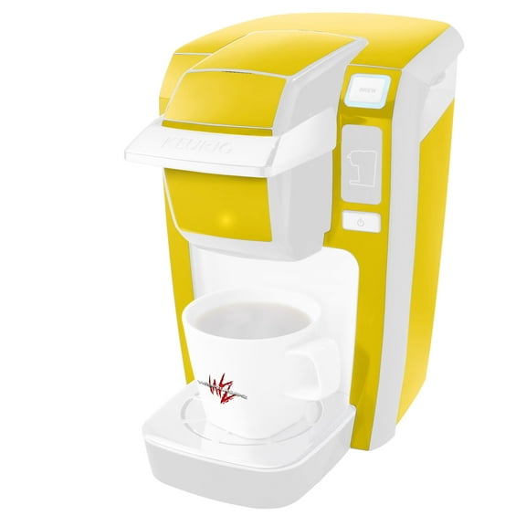 Solids Collection Yellow - Decal Style Vinyl Skin fits Keurig K10 / K15 Mini Plus Coffee Makers (KEURIG NOT INCLUDED)