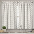 thumbnail image 2 of Ambesonne Geometric Valance & Curtain, Geometric Art, 55"x36", Charcoal Grey Beige, 2 of 6