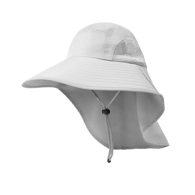 Wide Brim Bucket Hat Polyester Fisherman Visor for Vocation Outdoors Fishing Style
