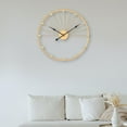 thumbnail image 1 of Reloj Colgante de Pared, Reloj de Pared de Metal, Adorno, Reloj Silencioso de Moda, Reloj Artístico de Pared para Sala de Estar, Comedor, Decoración D Oro Macarena Reloj de pared, 1 of 8