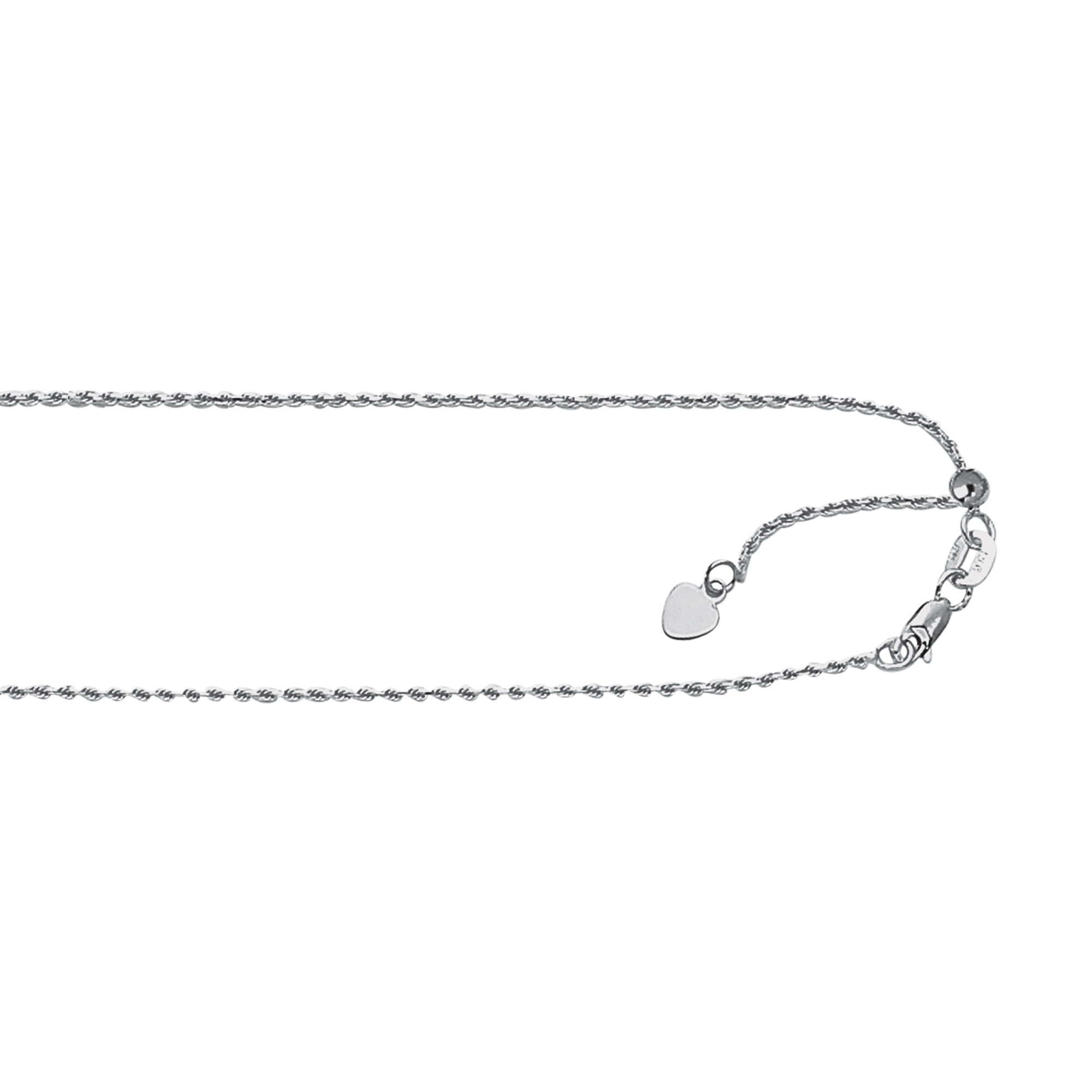 Sterling .925 Silver with Rhodium Finish 1.1mm Diamond Cut Snake Chain Necklace Lobster Clasp by IcedTime