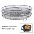 thumbnail image 3 of Cateissary Freidora de aire Universal para freír, cocinar al vapor, parrilla deshidratadora, estante reutilizable, apilable, accesorio de utensilios de Herramientas y accesorios para hornear Cateissary  HA084145-00, 3 of 6
