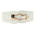 thumbnail image 2 of Tiqkatyck Belt Buckle Sales Today Clearance Women Corset Belt Wide Leather Waist Belt for Daily Punk Dresses Chest Elastic Waistband Belts for Women White, 2 of 3