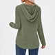 thumbnail image 5 of Sudaderas con Capucha para Mujer, Sudaderas de Gran Tamaño, Camisetas de Larga, Suéteres, Suéteres de Otoño, Tops. Verde XXL, 5 of 6