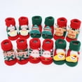 thumbnail image 7 of 3D Christmas Cartoon Cotton Baby Socks Unisex Infant Toddler Terry Socks With Non Skid Socks For 0-12M, 7 of 7