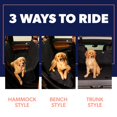 thumbnail image 4 of Active Pets Funda premium para asiento de coche para perros para camiones, sedanes y SUV - Protección impermeable para el asiento trasero para viajes de perros - Puppy Essentials, 4 of 5