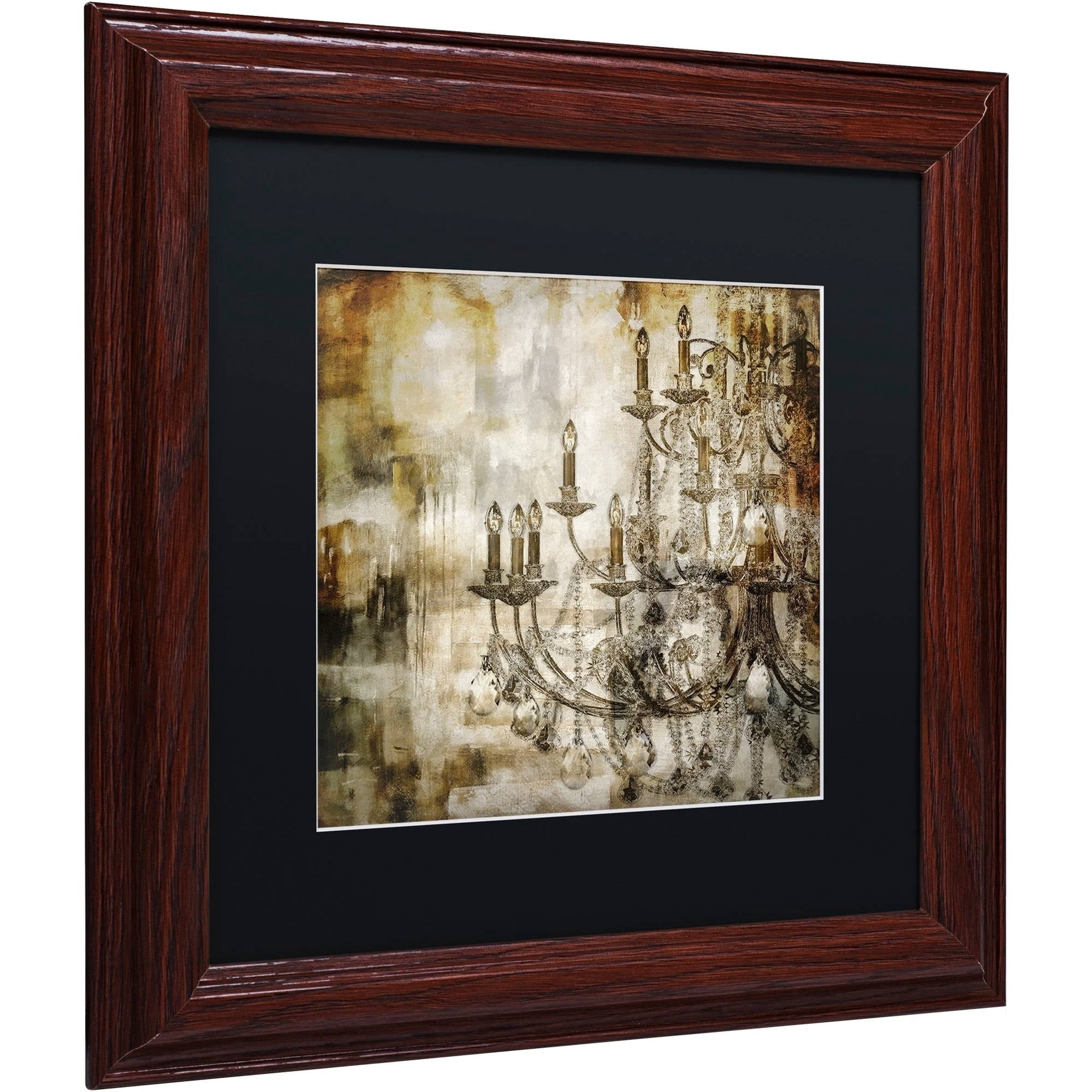 Trademark Fine Art "Lumi?res II" Canvas Art by Color Bakery Black Matte, Wood Frame