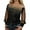 Gold-a, variant on Women Black Off Shoulder T-Shirts Lace Splice Long Shirts Gradient Sequin Mesh Tees Loose Dressy Fashion Tops