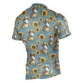 thumbnail image 2 of joogoo Cow with Hat Sunflowers Pattern Men's Cycling Jerseys Mountain Bike Short Sleeve Tops 2XL, 2 of 7