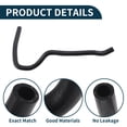 thumbnail image 4 of Manguera del radiador Unique Bargains, manguera de calefacción del radiador, manguera de salida del radiador No.11537580585 para BMW X6 2008-2010, tubo de refrigerante de goma negro 1 Pc, 4 of 6
