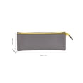 thumbnail image 4 of Sentmoon Pencil Bag Small Pencil Case Minimal Artificial Leather Leather Pencil Case Large Capacity Stationery Pouch with Even Zipper for Office Home Desk Storage, 4 of 7