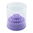 thumbnail image 1 of Qarigey Soporte para brocas para uñas, solución de almacenamiento práctica e higiénica para herramientas de decoración de uñas, segura e masajeadores púrpura, 1 of 6