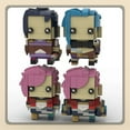 thumbnail image 2 of Battle Of Two Cities Moc Brickheadz Arcane Series Jinx Vi Ekko Chilko Ensemble de Jouets de Collection de Blocs de Construction Miniatures Faits à la Main Cadeau Wei 177 Pcs, 2 of 6