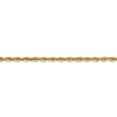 thumbnail image 3 of Diamond2Deal 14K Yellow Gold 2.8mm Semi Solid Rope Chain Necklace for Women 20", 3 of 6