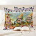 thumbnail image 3 of Pumpkins Fall Outdoor Waterproof Pillow Covers, Thanksgiving Flowers Autumn Leaves Forest Decorative Square Throw Pillowcase Sofa Cushion Sham for Patio/Couch/Chair, 18"x18" 2 Pack, 3 of 8