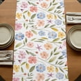 thumbnail image 5 of Table Runners 72 Inches Long Dress Scarves, Spring Floral Farmhouse Kitchen Table Runner, Coffee Tablerunners, Colorful Flowers Elegant Pastoral 14x72 Inch, 5 of 9
