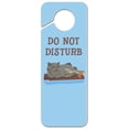 thumbnail image 1 of Catfish Mercat Cat Mermaid Sitting On Log Plastic Door Knob Hanger Sign, 1 of 6