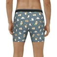 thumbnail image 4 of Rateoe Cute Cats And Dogs Print Men’s Underwear Boxer Briefs Soft Comfortable Underwear Boxer Briefs, Long Leg Briefs,Anti-chafing Boxer Briefs, 4 of 7