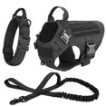 thumbnail image 1 of Large Dog Collar Military Dog Harness And Leash Set Pet Training Vest Tactical German Shepherd K9 Harnesses For Small Dogs ShopWise Round, 1 of 18