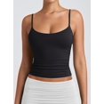 thumbnail image 4 of PINKMSTYLE Débardeurs Basiques pour Femmes à Encolure Dégagée Doublée Débardeurs Ajustables d'Été Sans Manches, 4 of 7