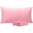 thumbnail image 1 of NTBAY Juego de 2 fundas de almohada estándar, 100% microfibra cepillada de 1800 hilos, súper suaves y acogedoras, resistentes a las arrugas, a la decoloración y a las manchas con cierre de sobre, fund, 1 of 4