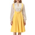 thumbnail image 1 of INSPIRE CHIC Vestido General De Cintura Elástica Con Tirantes Y Tirantes Para Mujer Amarillo S, 1 of 6