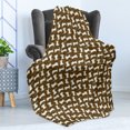 thumbnail image 4 of Kittens Soft Flannel Fleece Throw Blanket, Funny Cartoon Style Cat Animal Lover's Favourite Theme, Cozy Plush for Indoor and Outdoor Use, 50" x 60", Dark Cocoa White, by Ambesonne, 4 of 5